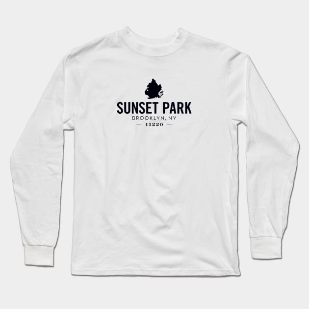Sunset Park (black) Long Sleeve T-Shirt by Assertive Shirts